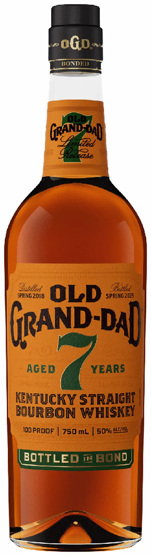 Old Grand Dad 7 Year Bottle in Bond Bourbon 750ml
