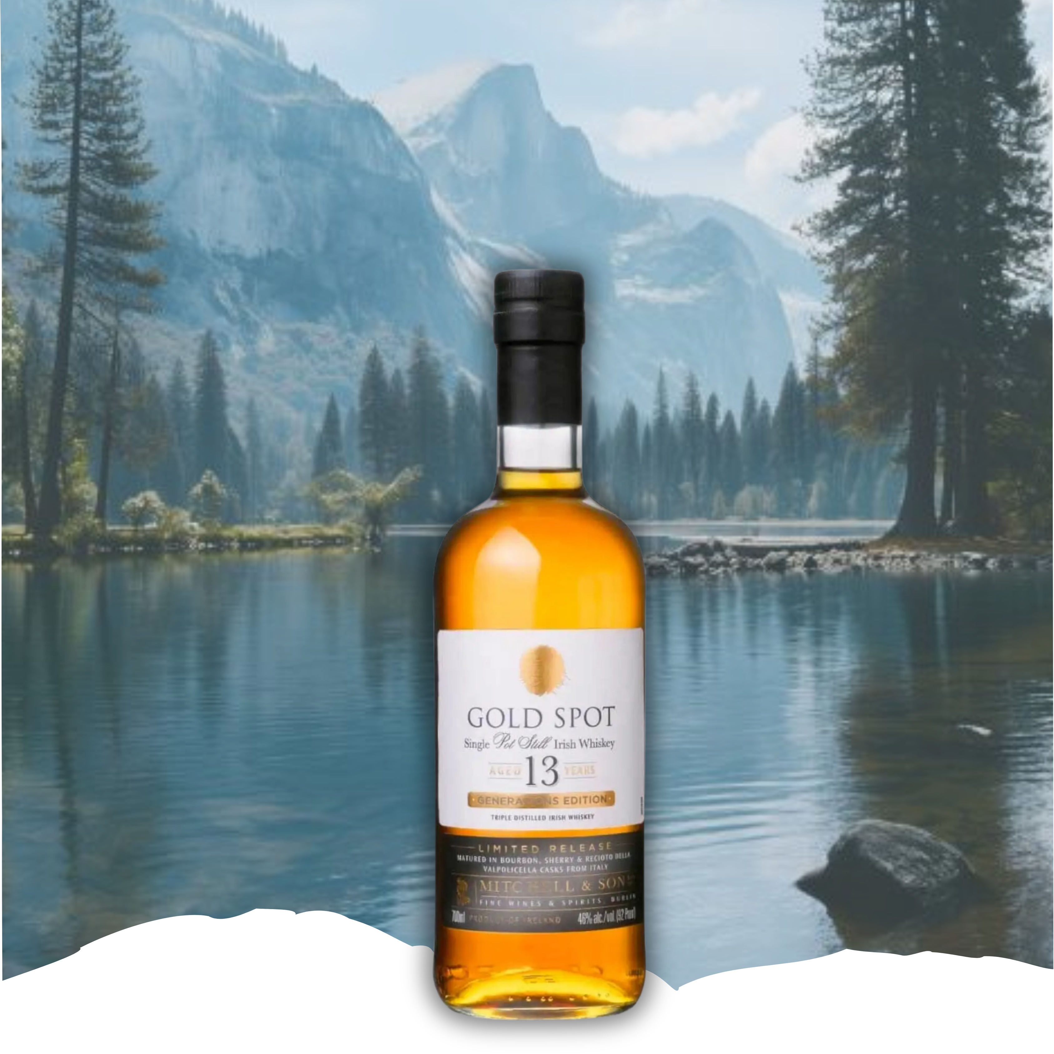 Gold Spot Single Pot Still Irish Whiskey Generations Edition 13 Yr 92 700ML.