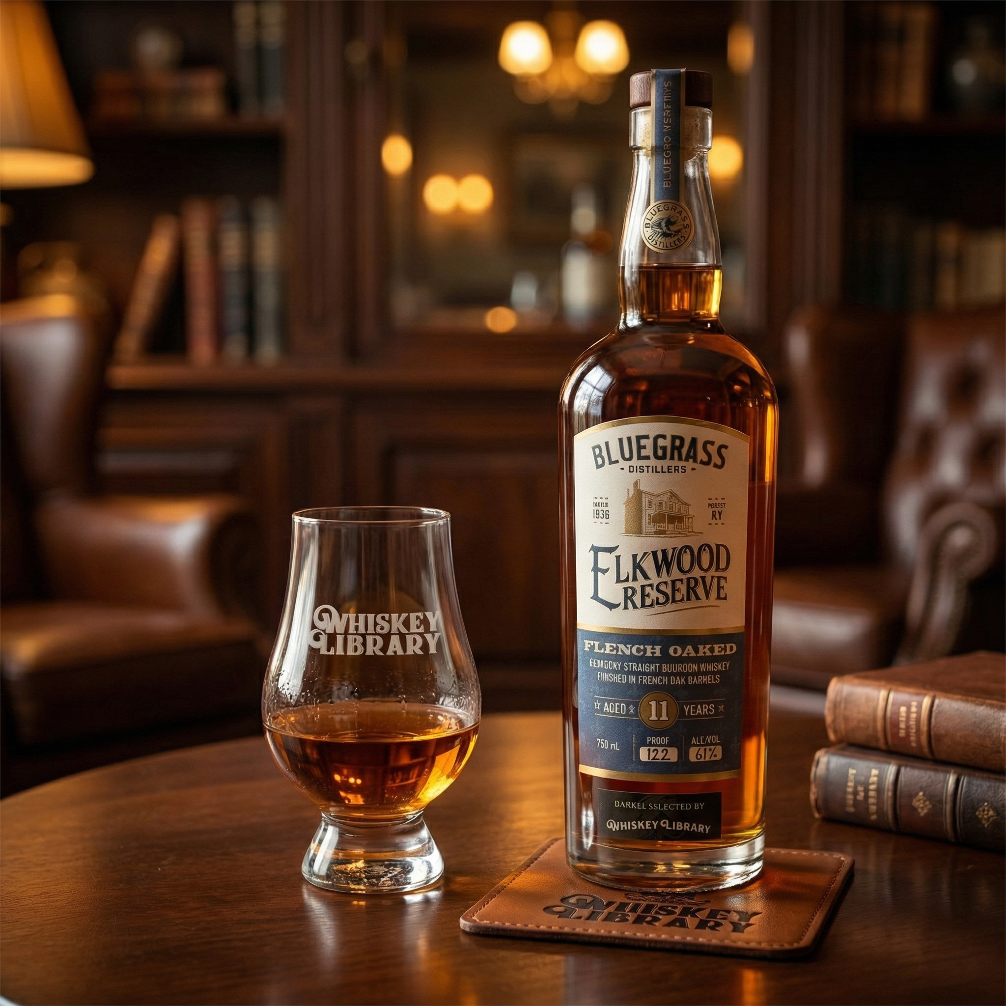 Elkwood Reserve 11 Years Old French Oaked Bourbon - Selected by Whiskey Library 750ml