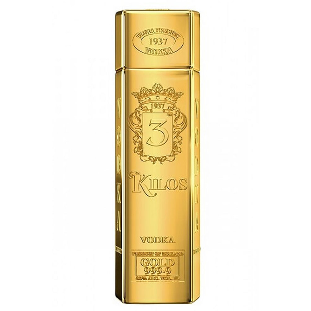 3 Kilos Gold Vodka 750ml