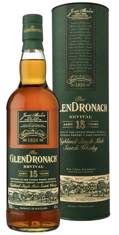 Glendronach Revival 15 Year Single Malt Scotch Whiskey 750ml