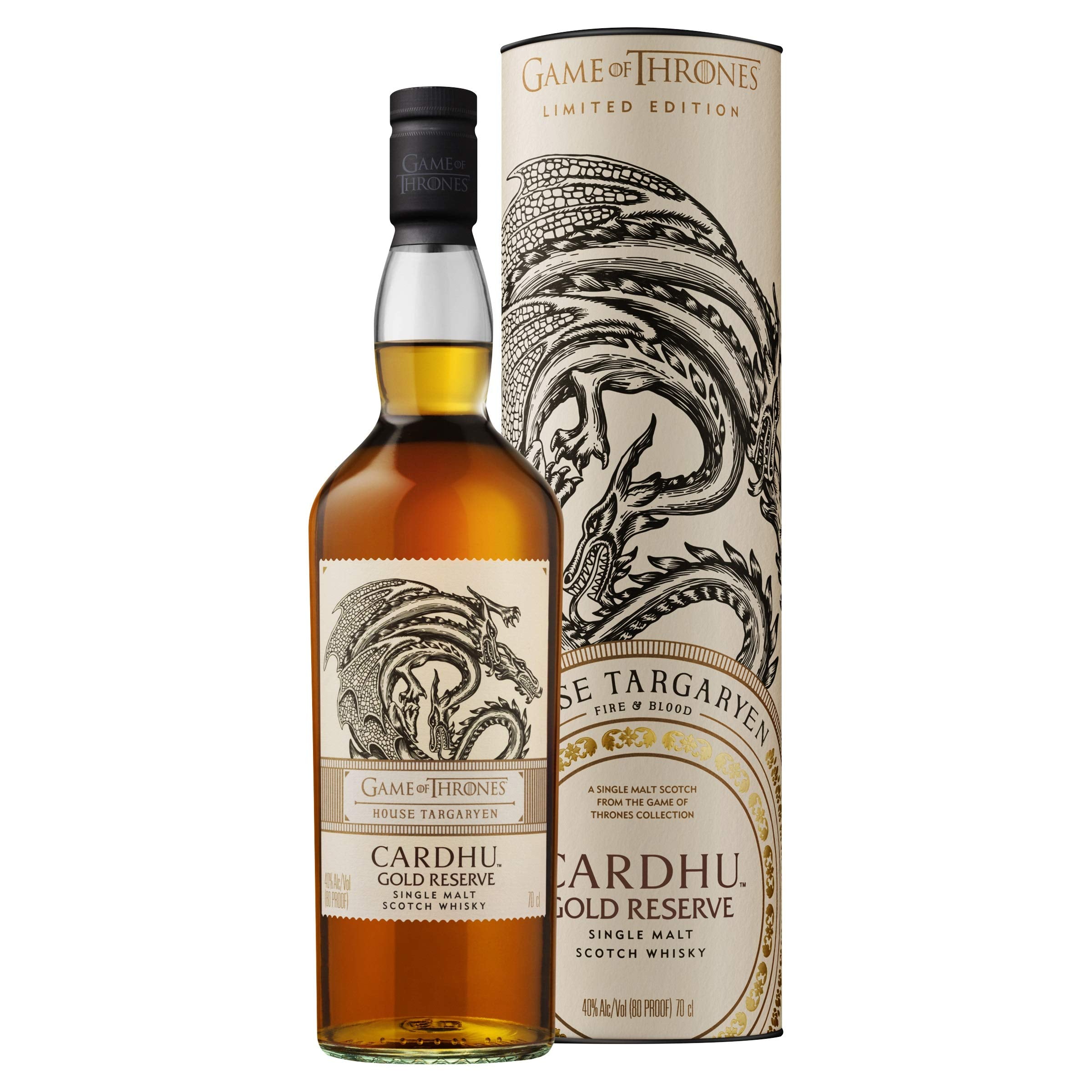 Cardhu Gold Reserve Game Of Thrones 'House Targaryen' 750ml