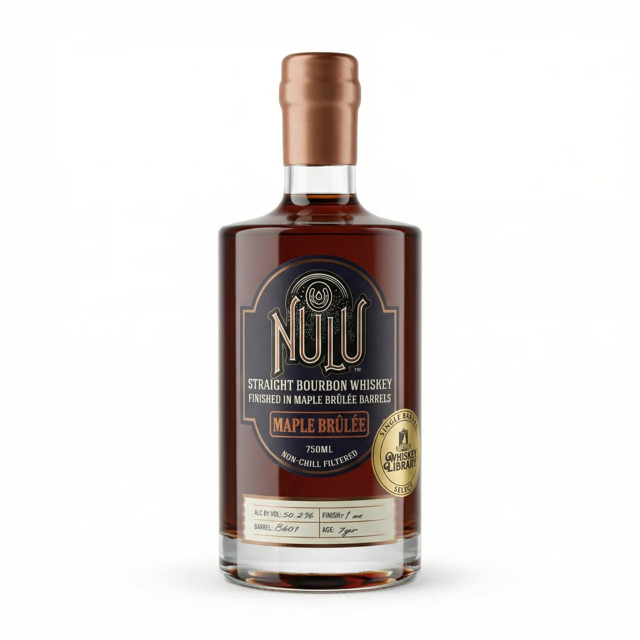 Nulu Maple Brûlée Kentucky Straight Bourbon 750ml - Whiskey Library Barrel Pick B601