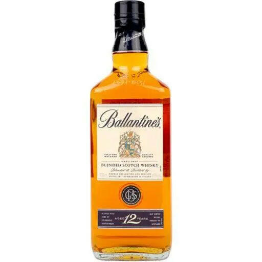 Ballantines 12 Years Old Whisky 750ml.