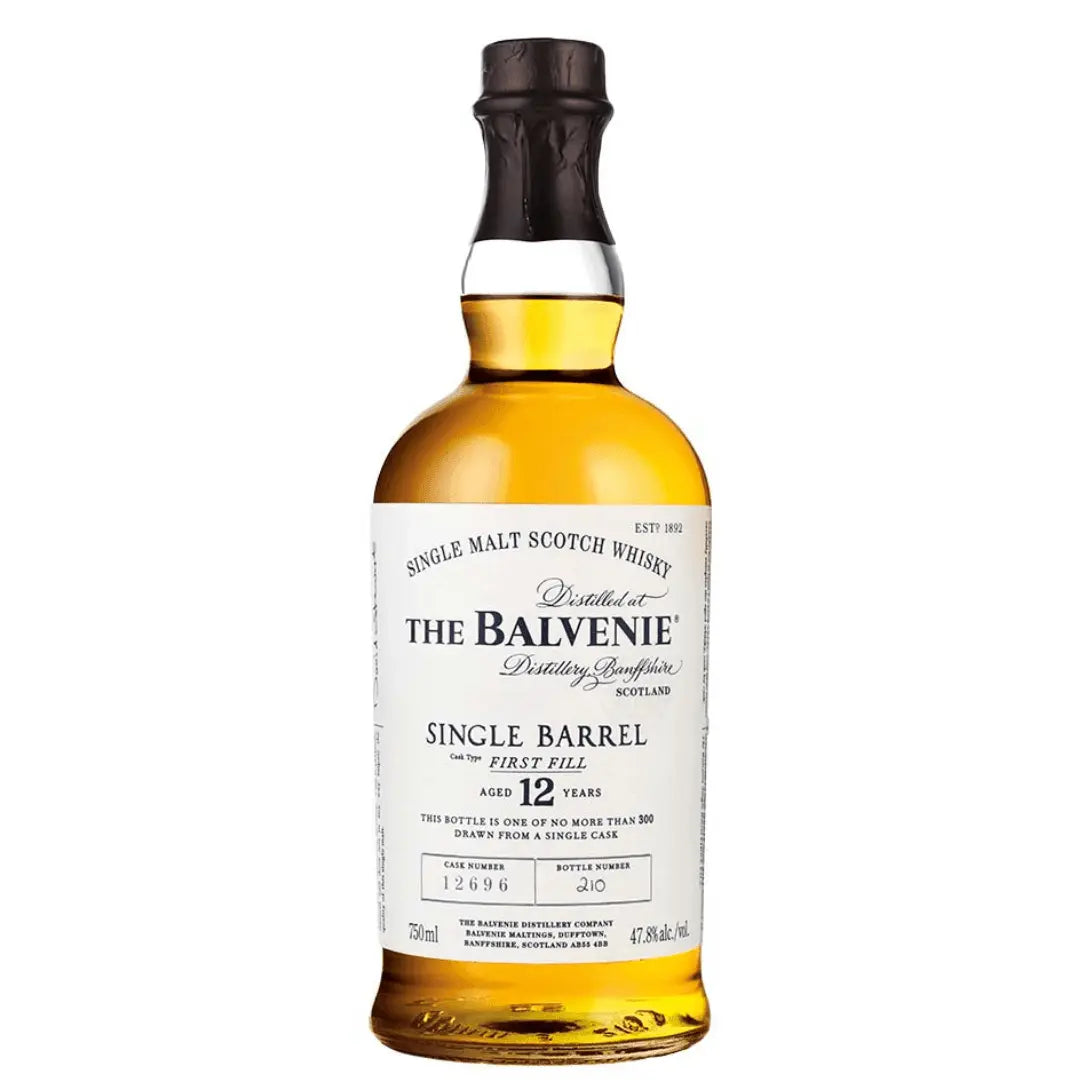 Balvenie 12 Year Old Single Barrel First Fill Whisky 750ml.