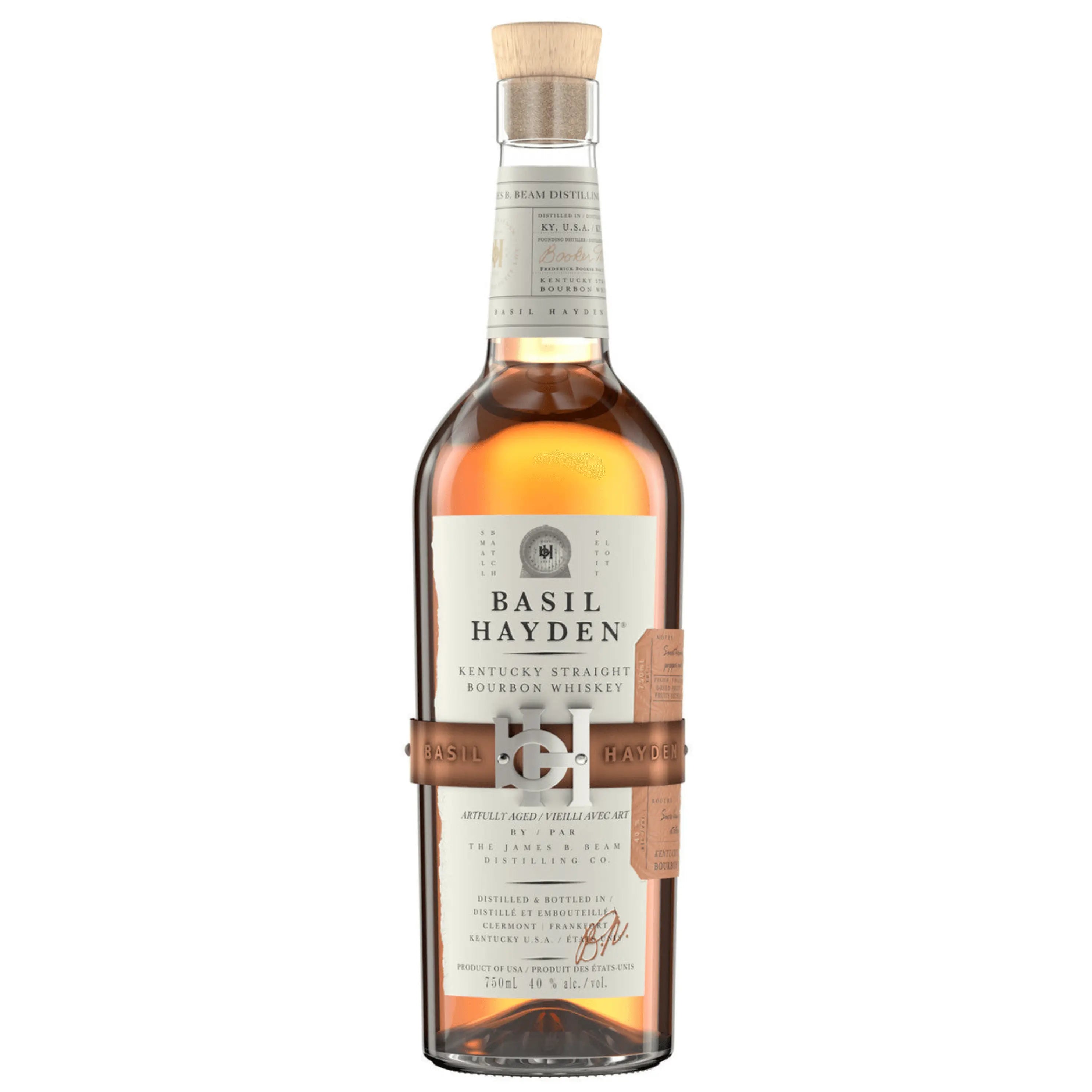 Basil Hayden's Bourbon Whiskey 750ml.