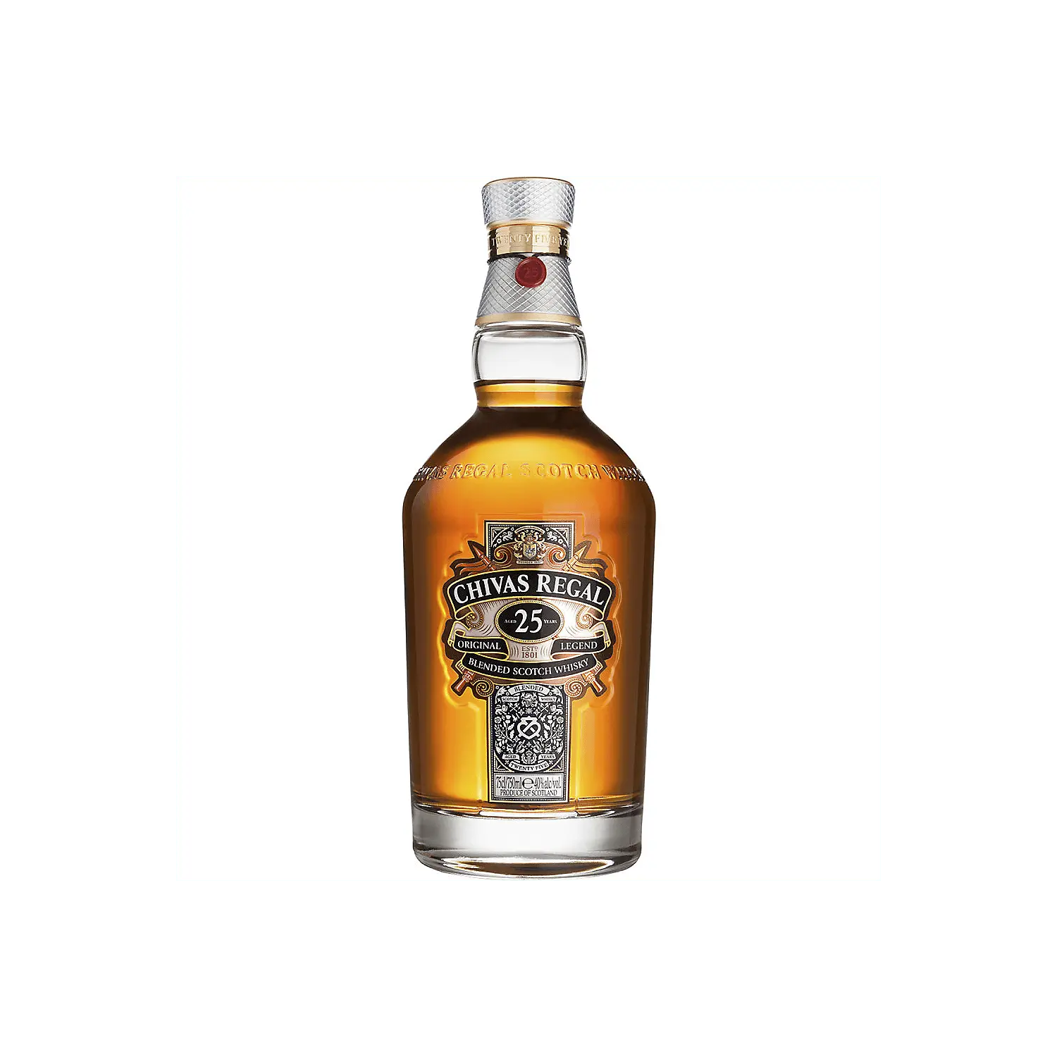 Chivas Regal Blended Scotch Original 25 Yr 80 With Carton 750ml.