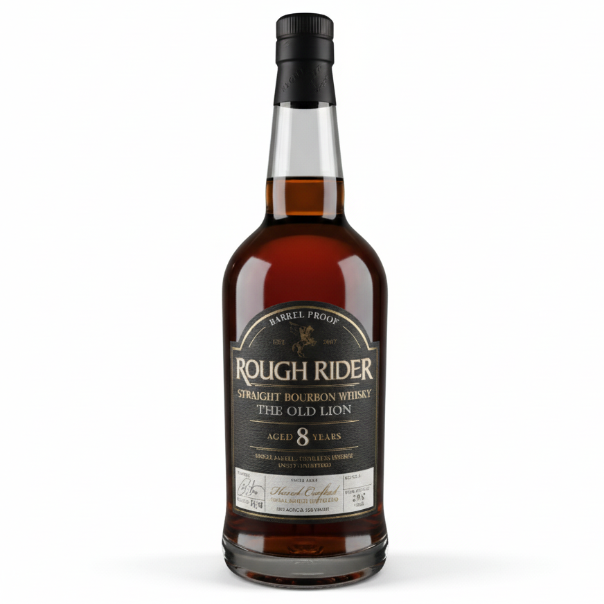 Rough Rider The Old Lion 8 Year Old Straight Bourbon Whiskey 750ml