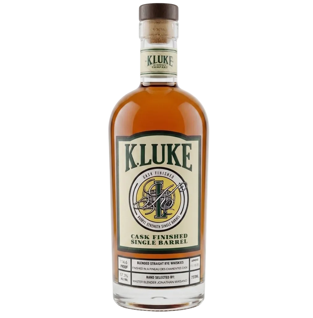 K.LUKE Single Barrel Rye Finished in Pineau Des Charentes Cask 750ml