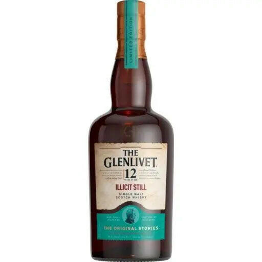 Glenlivet Illicit Still 12 Years Old Single Malt Scotch Whisky 750ml.