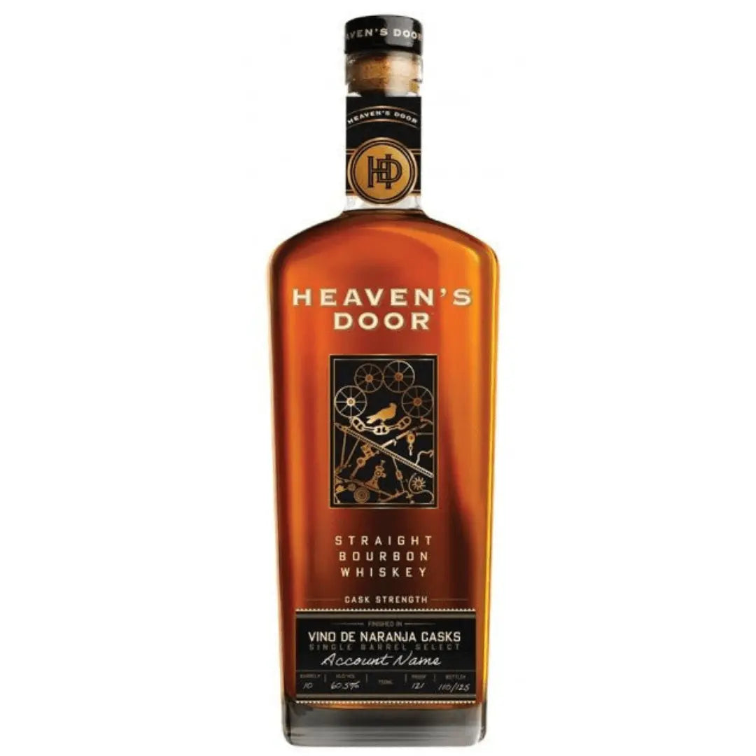 Heaven's Door Single Barrel Cask Strength Vino De Naranja Cask Finished Bourbon Whiskey 750ml.