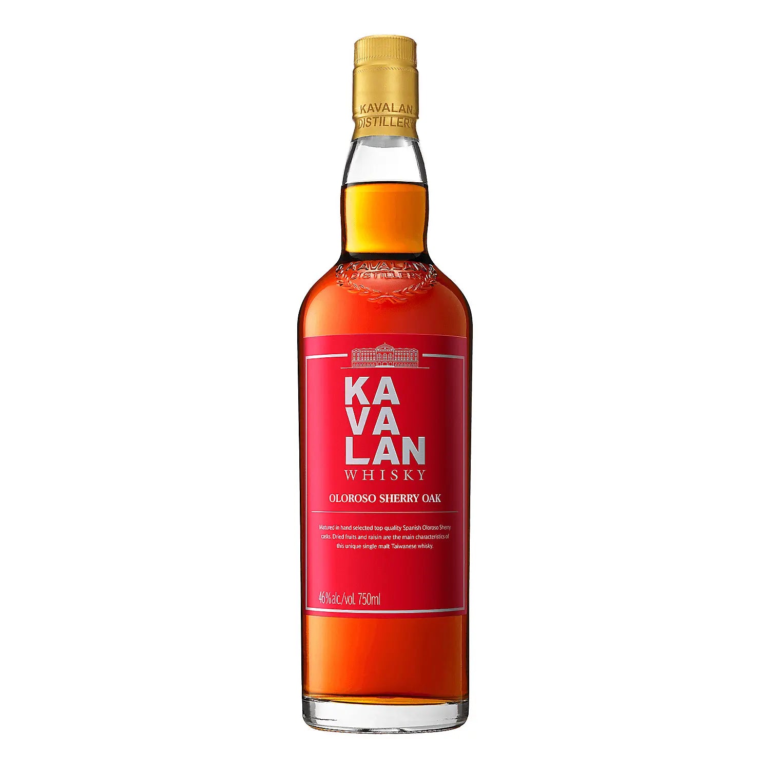 Kavalan Single Malt Whisky Sherry Oak 92 750ml.