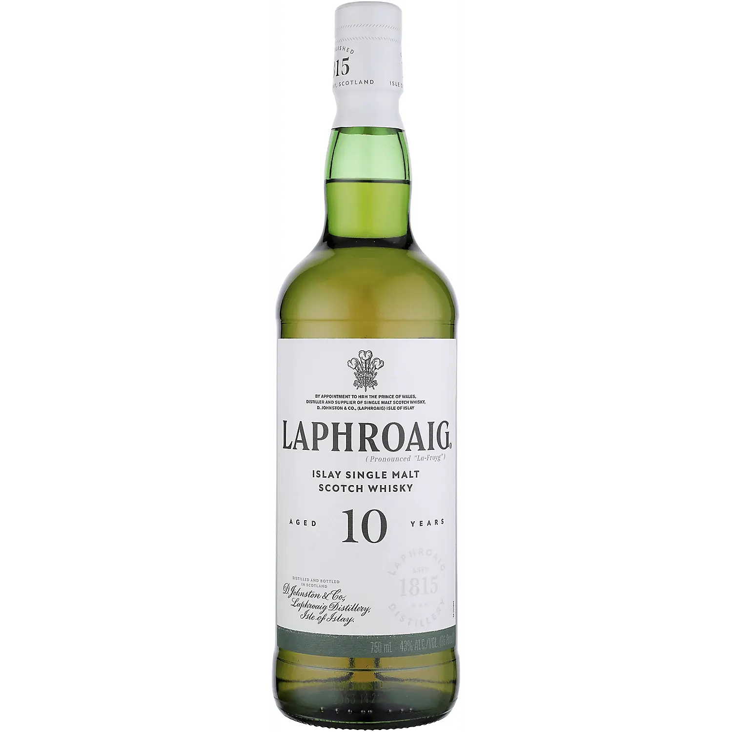 Laphroaig Single Malt Scotch 10 Yr 86 W/ Wellie Boot Tube 750ml.