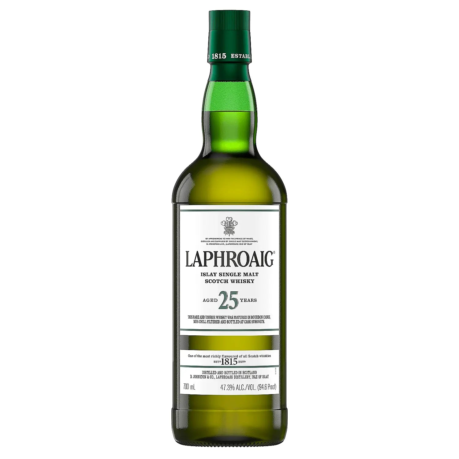 Laphroaig Single Malt Scotch Cask Strength 25 Yr 94.6 700ml.