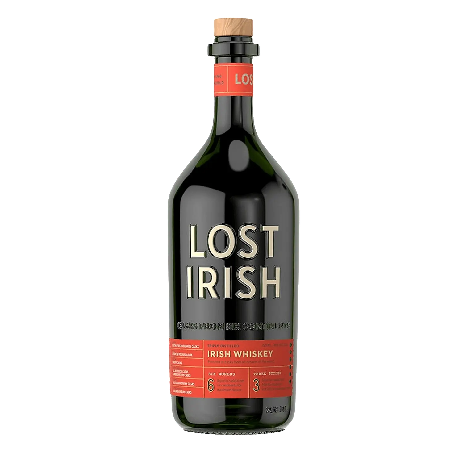 Lost Irish Blended Whiskey 80 750ml.