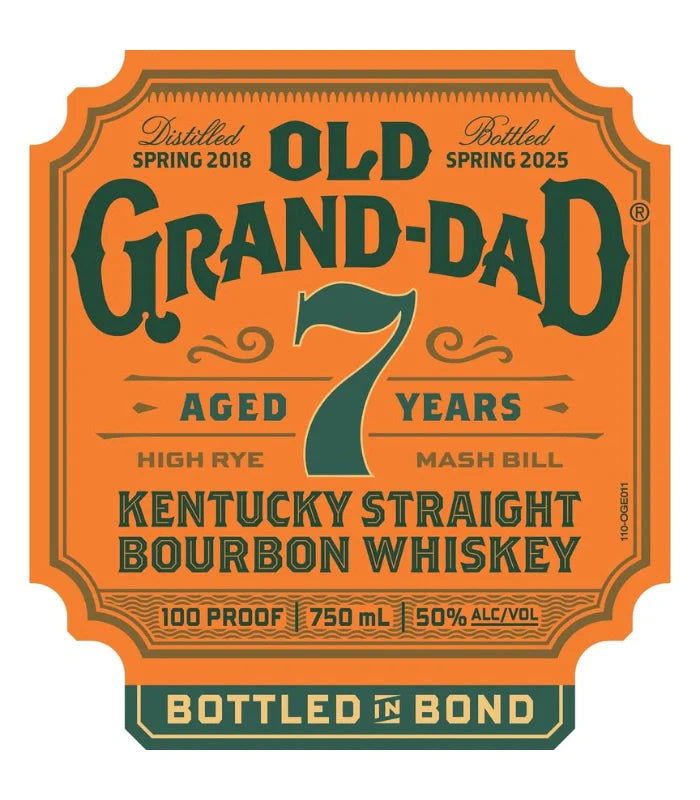 Old Grand Dad 7 Year Bottle in Bond Bourbon 750ml