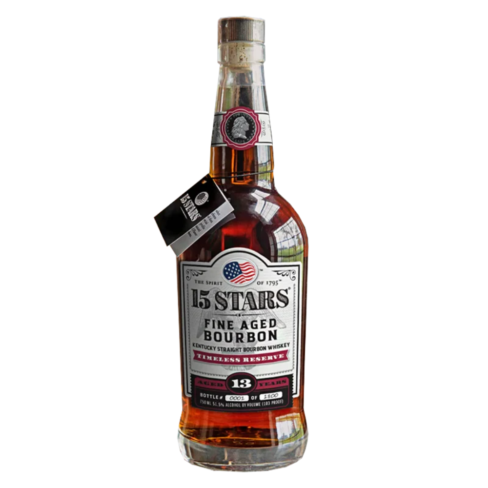 15 Stars 13 Year Old Timeless Reserve Fine Aged Bourbon Kentucky Straight Bourbon Whiskey 750ml