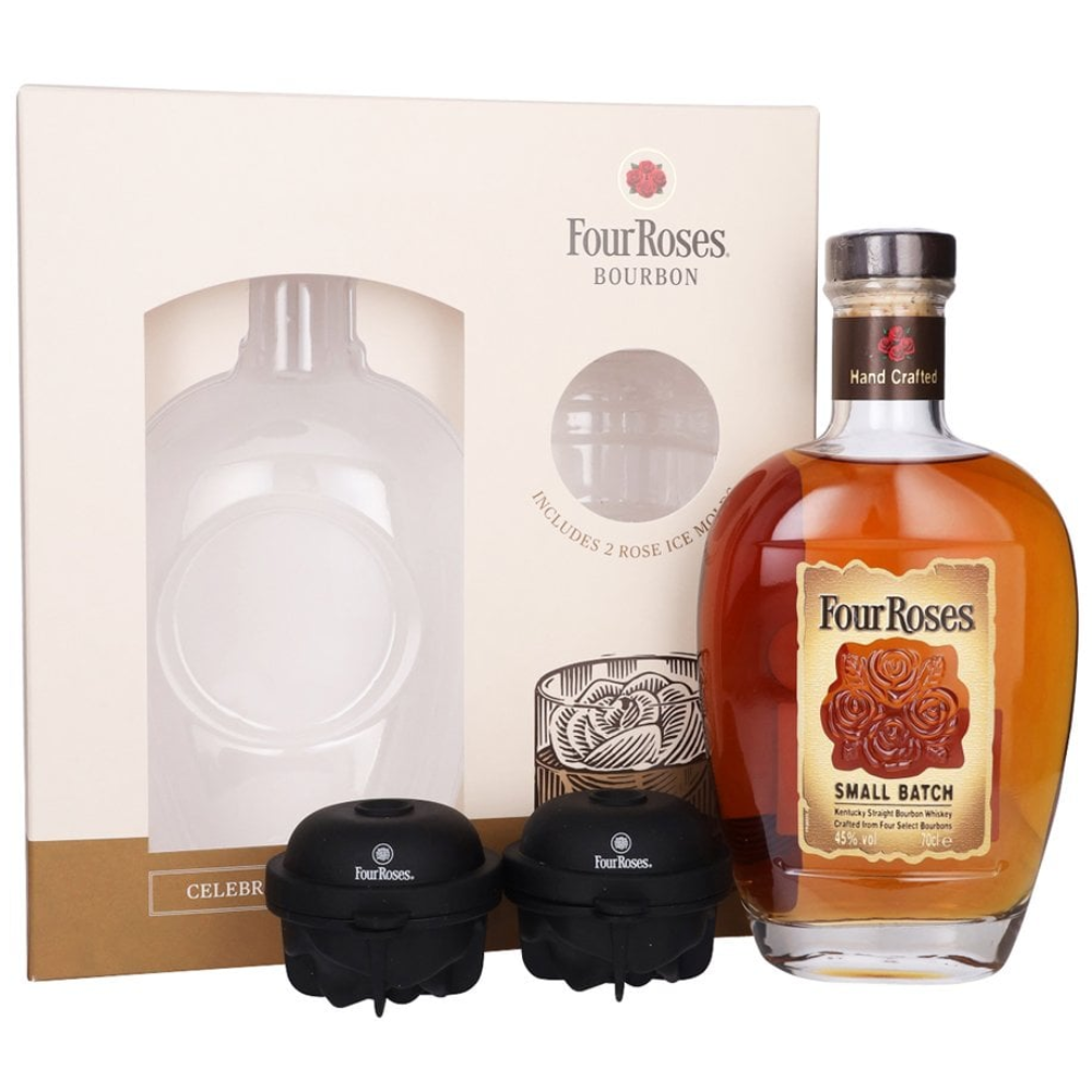 Four Roses Small Batch Bourbon with Ice Molds Gift 750ml