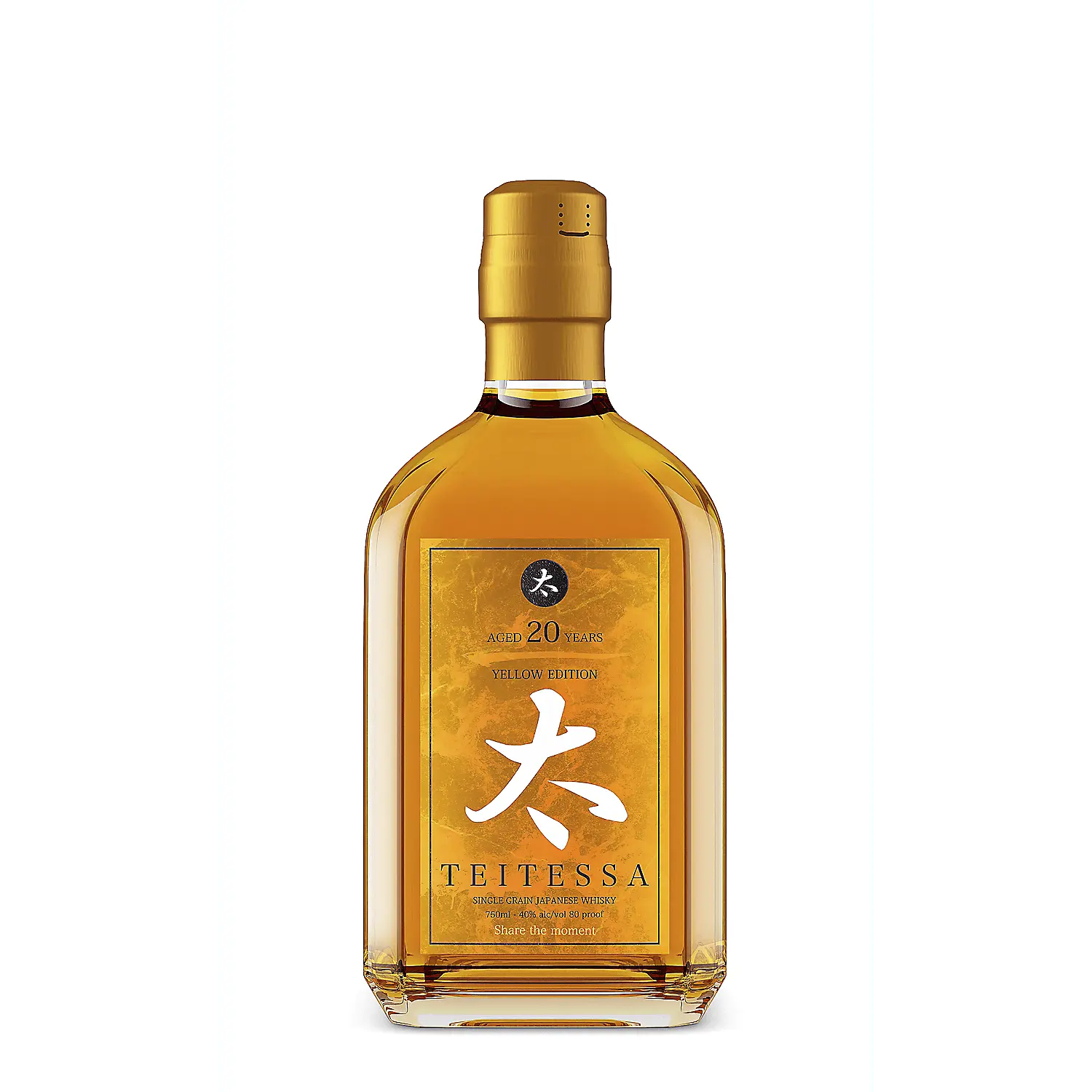 Teitessa Single Grain Japanese Whisky Yellow Edition 20 Yr 80 750ml.