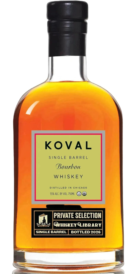 KOVAL Single Barrel Bourbon Whiskey Library Private Selection 750ml