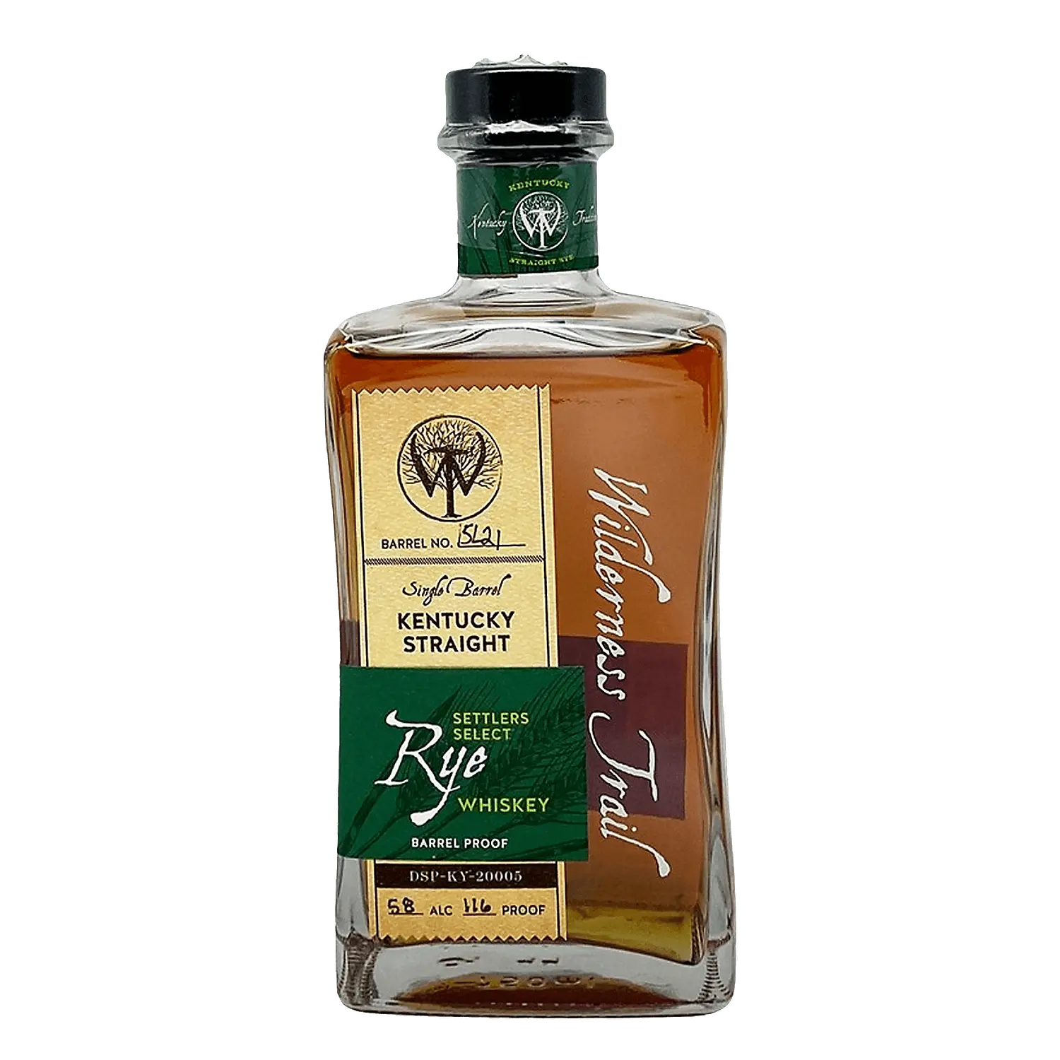 Wilderness Trail Straight Rye Whiskey Small Batch Bottled In Bond Sweet Mash 100 750ml.
