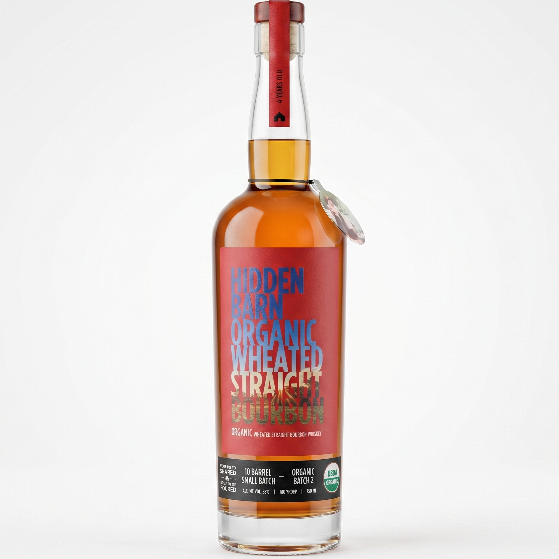 Hidden Barn "Batch 2" Organic Wheated Straight Bourbon 750ml