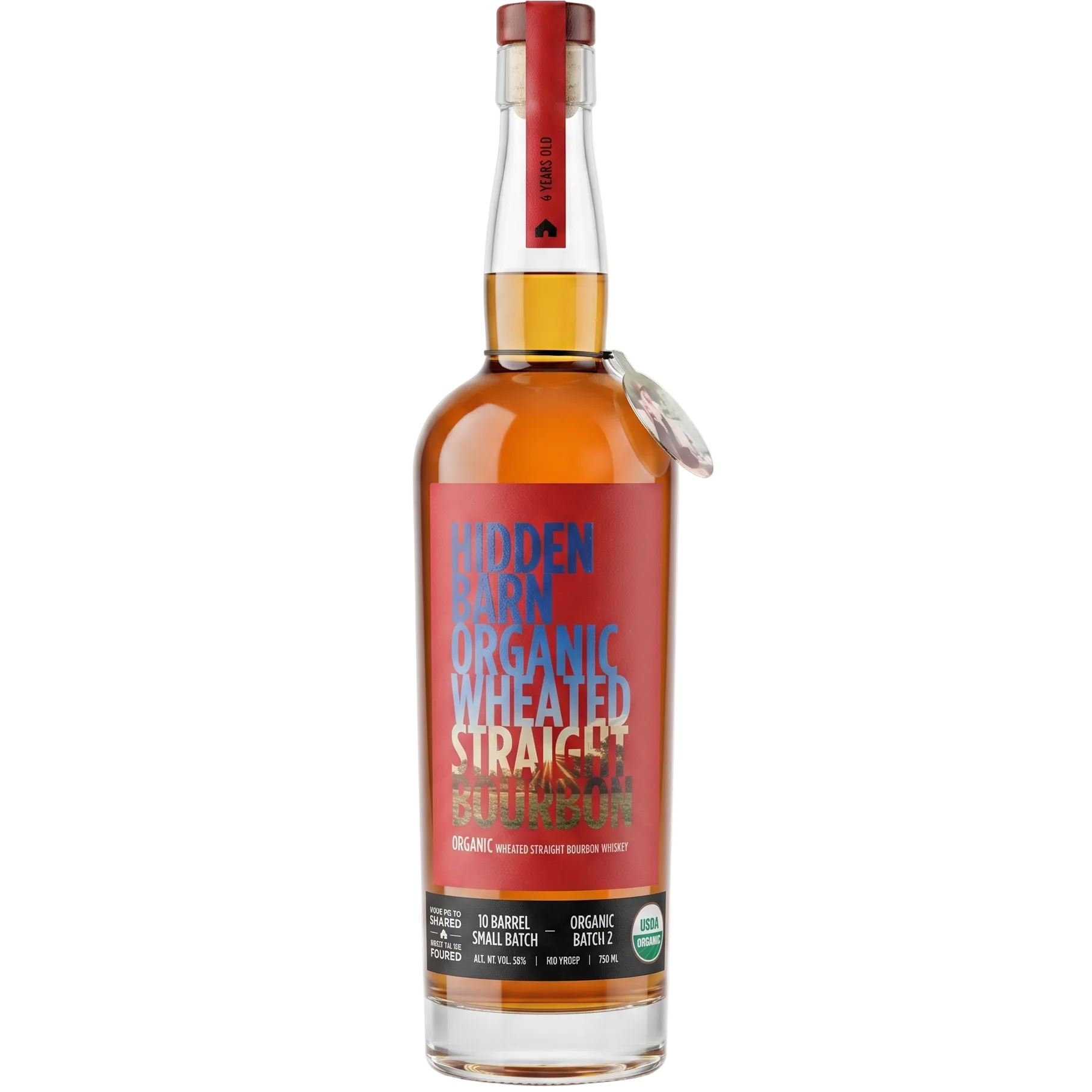 Hidden Barn "Batch 2" Organic Wheated Straight Bourbon 750ml