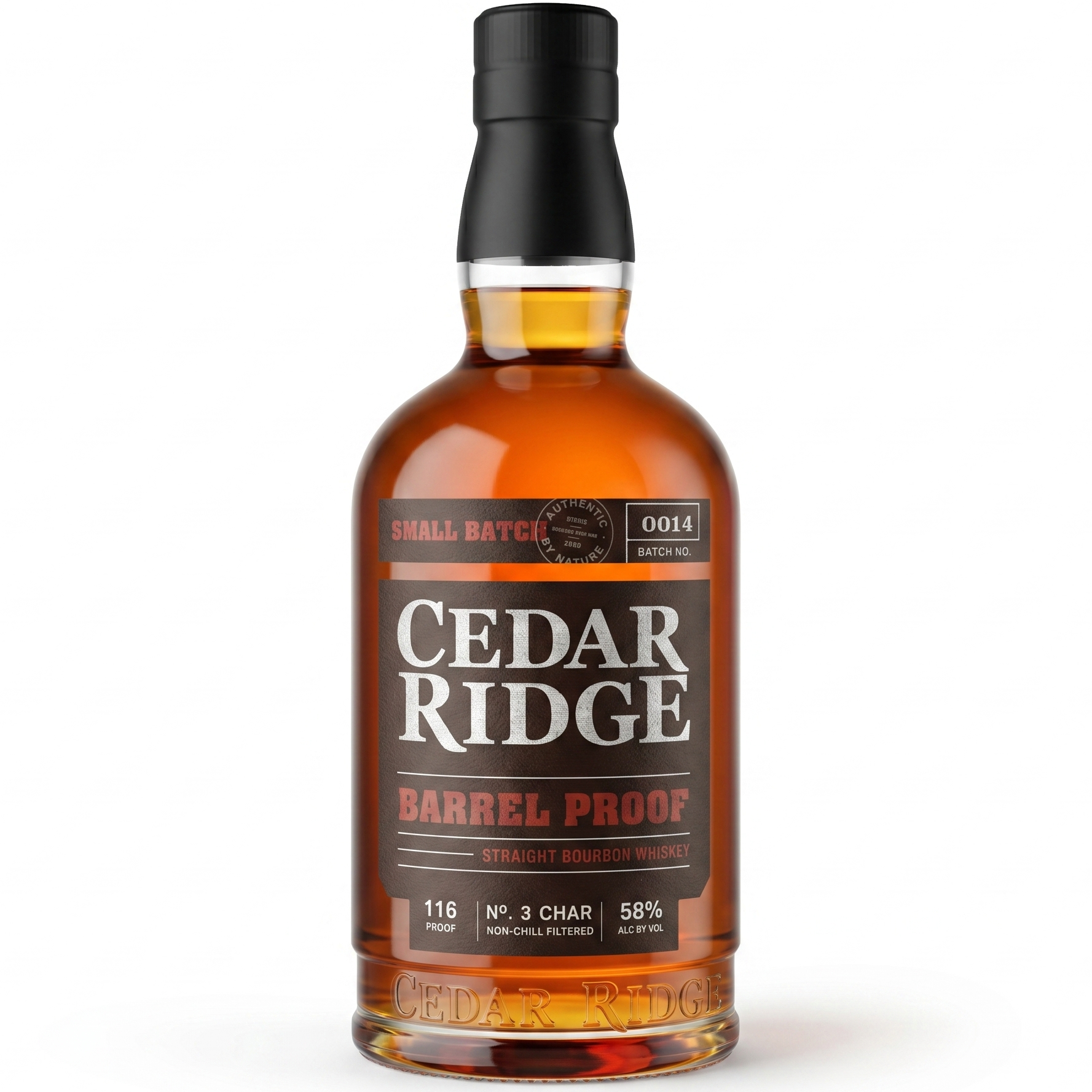 Cedar Ridge Barrel Proof Straight Bourbon Whiskey 750ml