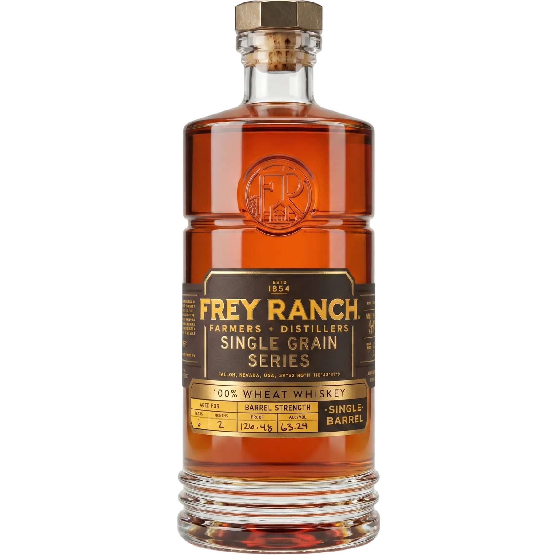 Frey Ranch Single Grain Series Wheat Whiskey #20-0432 750ml