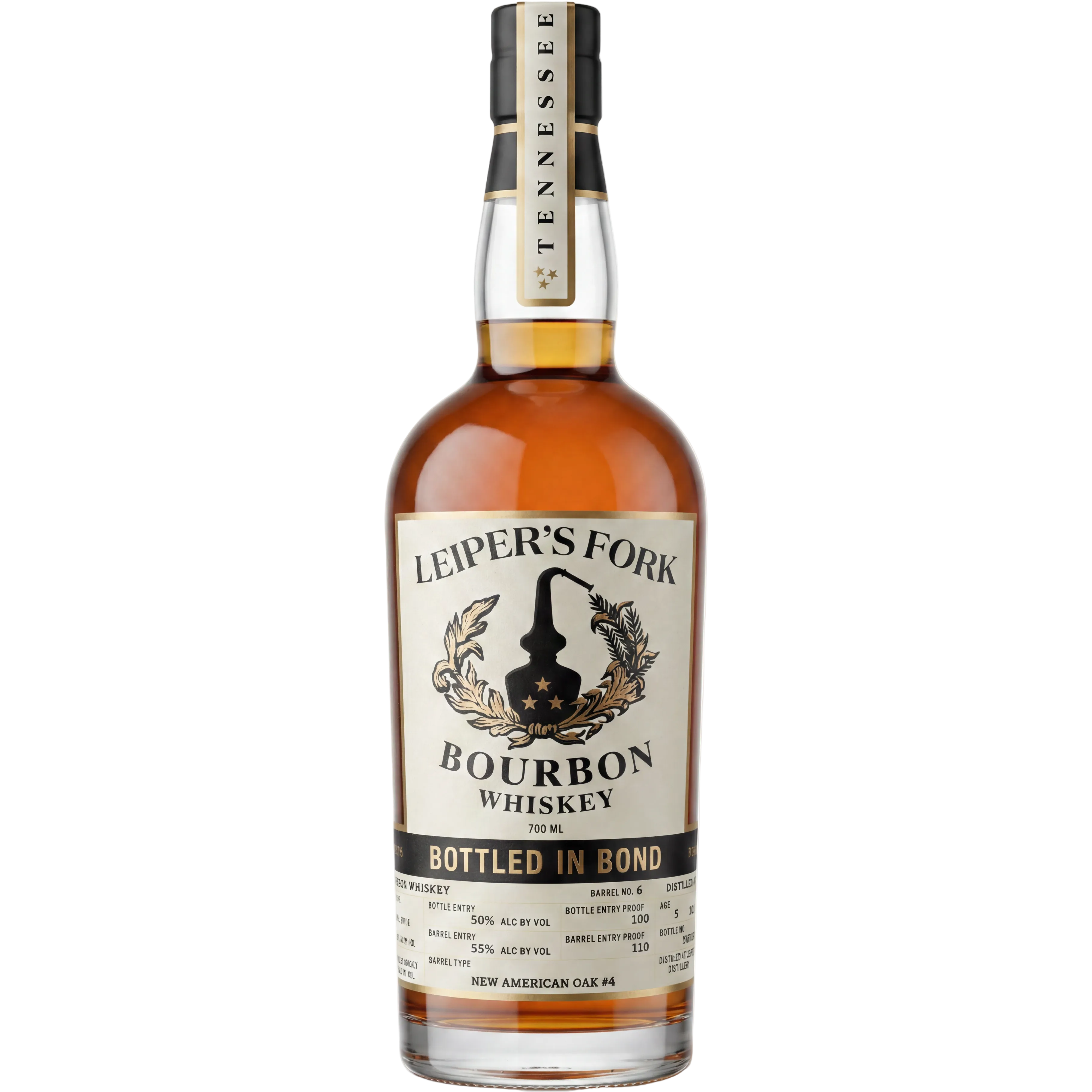 Leiper's Fork Bourbon Whiskey Bottled in Bond 750ml