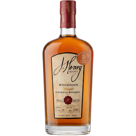 J. Henry & Sons Wisconsin Straight Bourbon Whiskey Small Batch 750ml