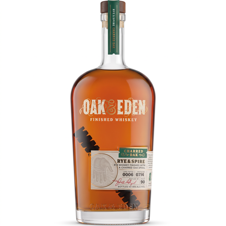 Oak & Eden 90 Proof Rye & Spire Charred Oak Finished Rye Whiskey 750ml