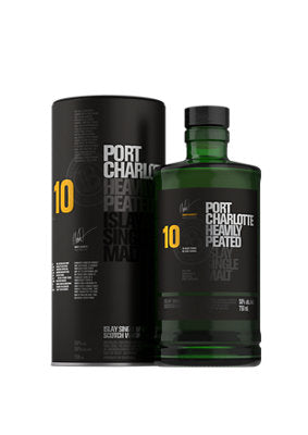 Port Charlotte 10 Year Old Heavily Peated Single Malt Scotch Whisky 100 Proof 750ml