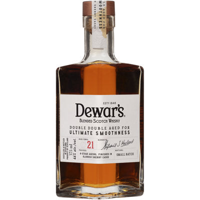 Dewar'S Blended Scotch Whisky Double Double Aged 21 Years Old 92 Proof 375ml