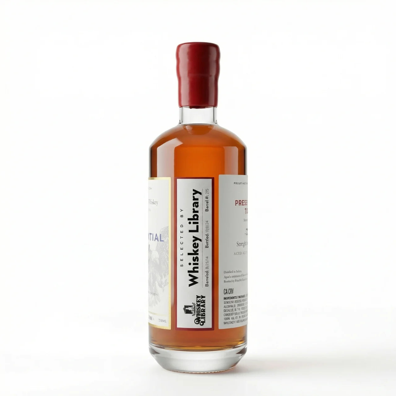 The Presidential Dram 8 Year Single Barrel Barrel Proof Straight Bourbon Whiskey 750ml