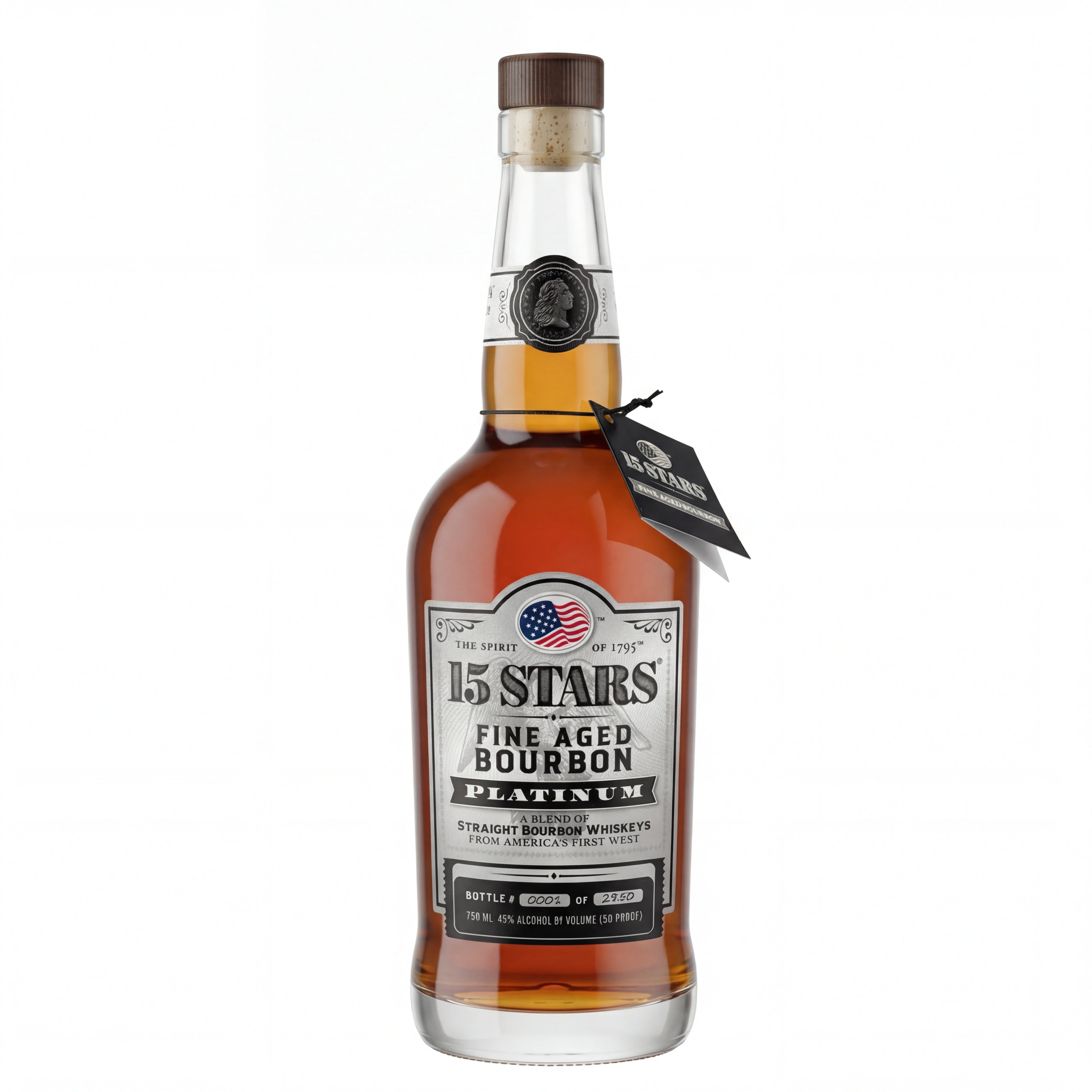 15 Stars Fine Aged Bourbon Platinum 750ml