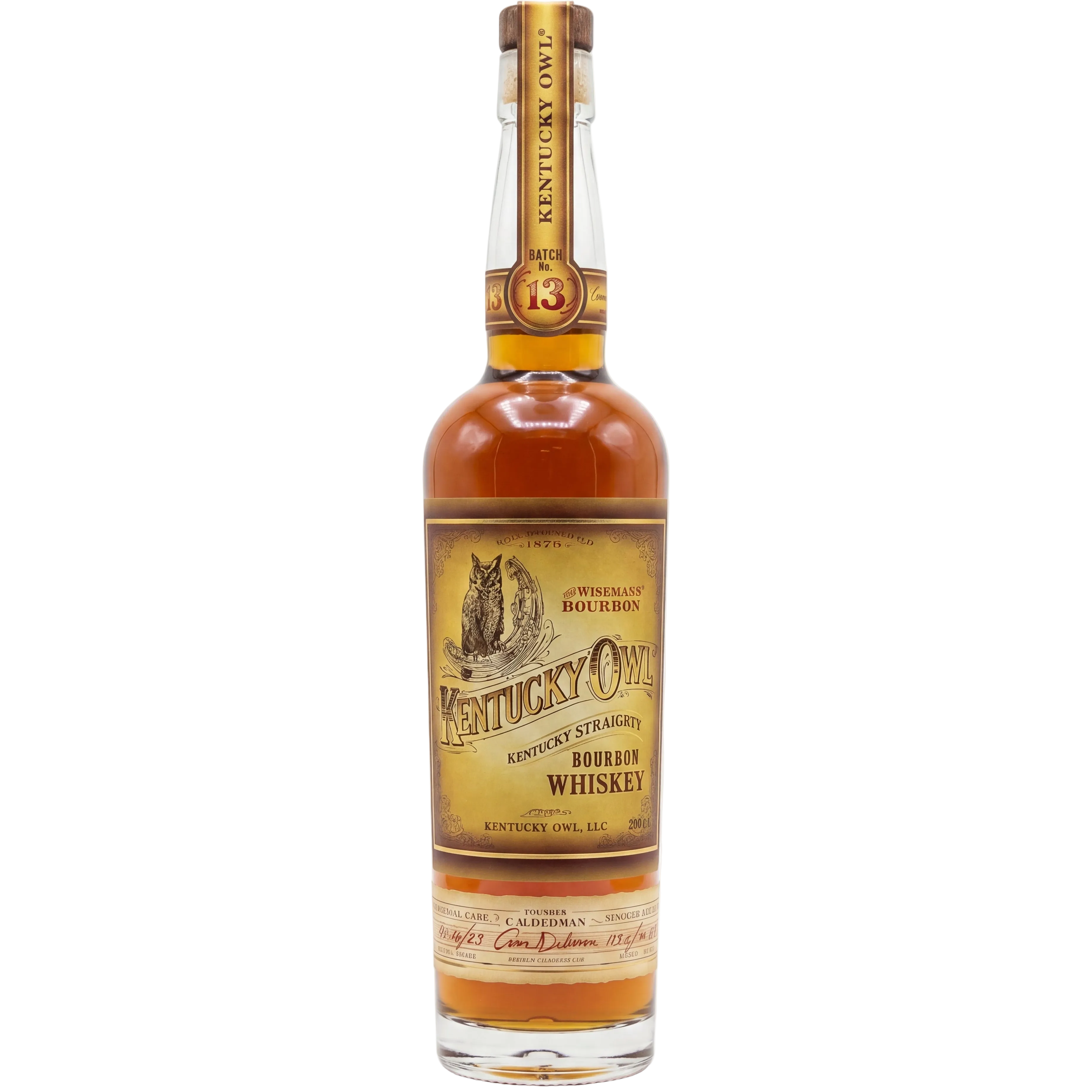 Kentucky Owl Kentucky Straight Bourbon Whiskey Batch No. 13 Single Barrel 750ml