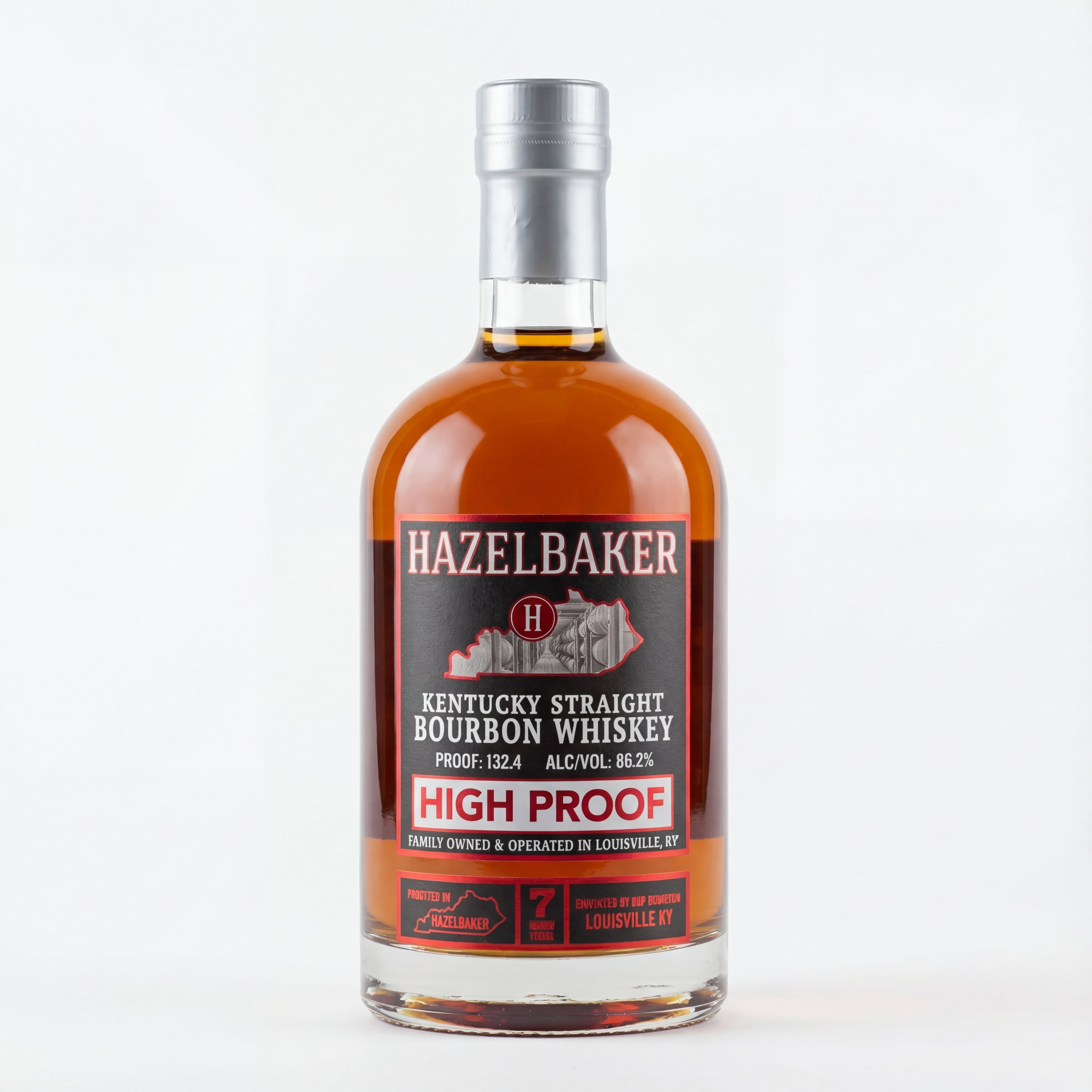 Hazelbaker 7 Year High Proof bourbon Barrel LX10333 750ml