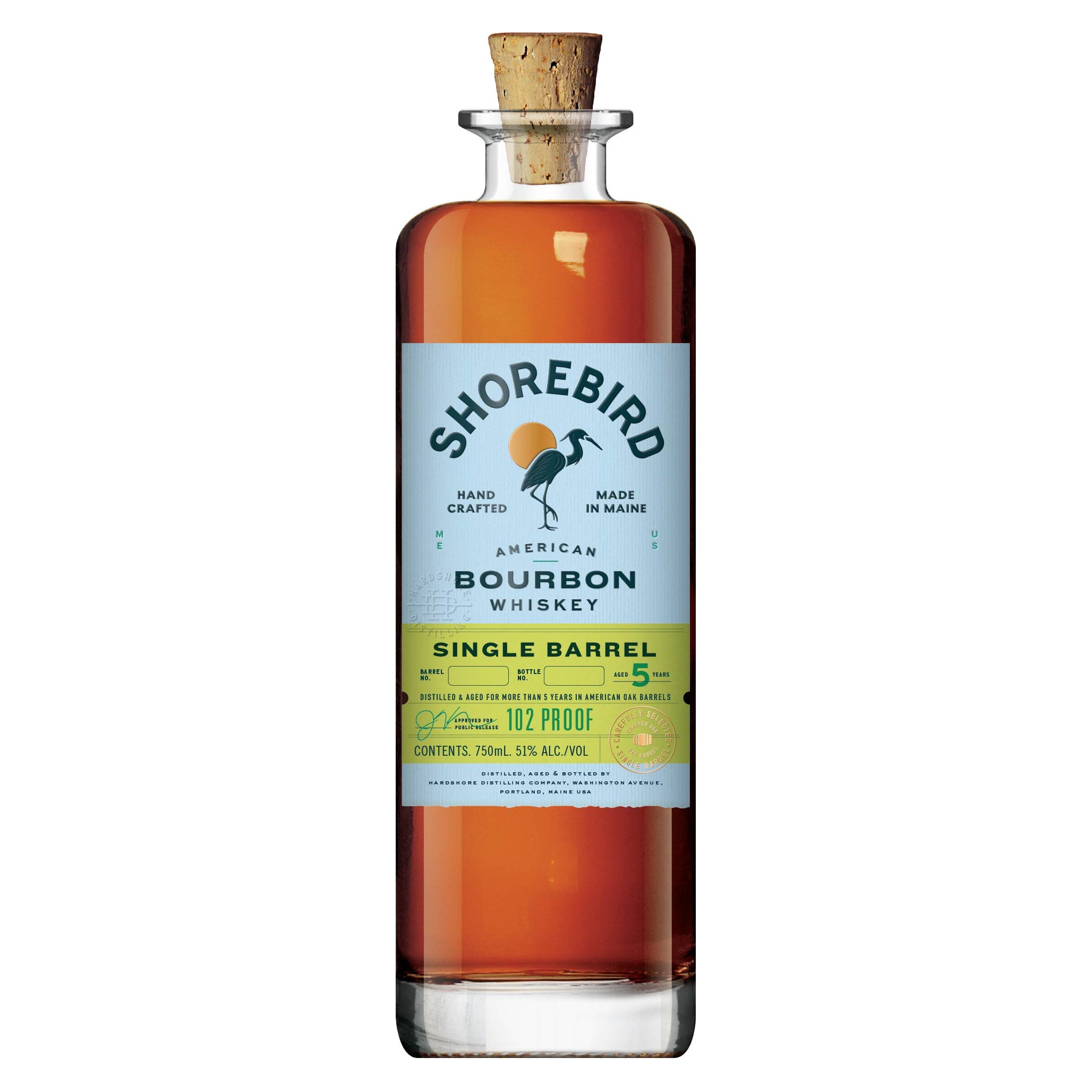 Shorebird Single Barrel American Bourbon Whiskey 5 Year 750ml