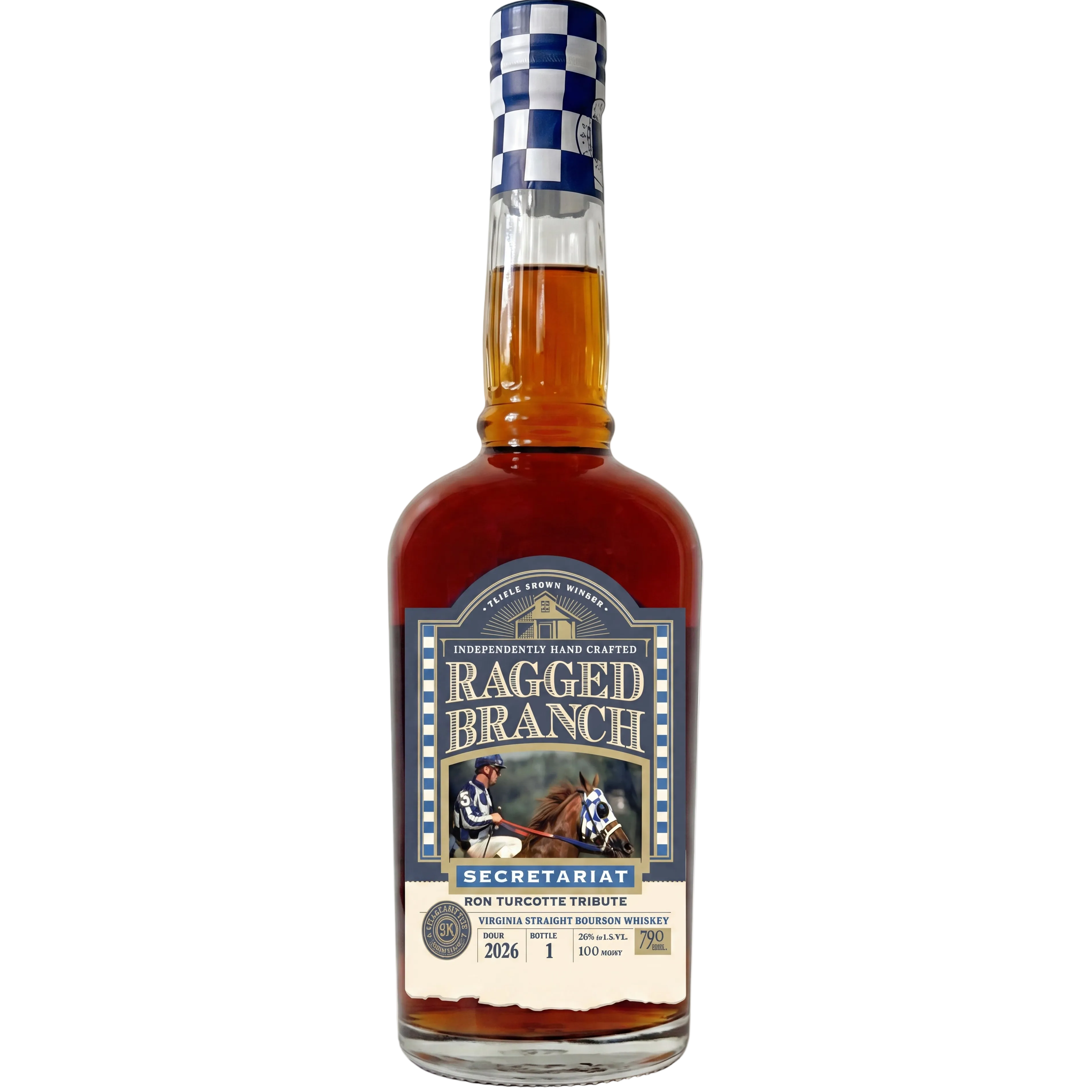 Ragged Branch Secretariat Ron Turcotte Tribute Virginia Straight Bourbon Whiskey 750ml