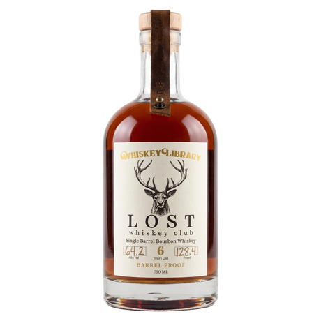 Lost Whiskey Club Single Barrel Bourbon Whiskey 6 Year Barrel Proof 750ml