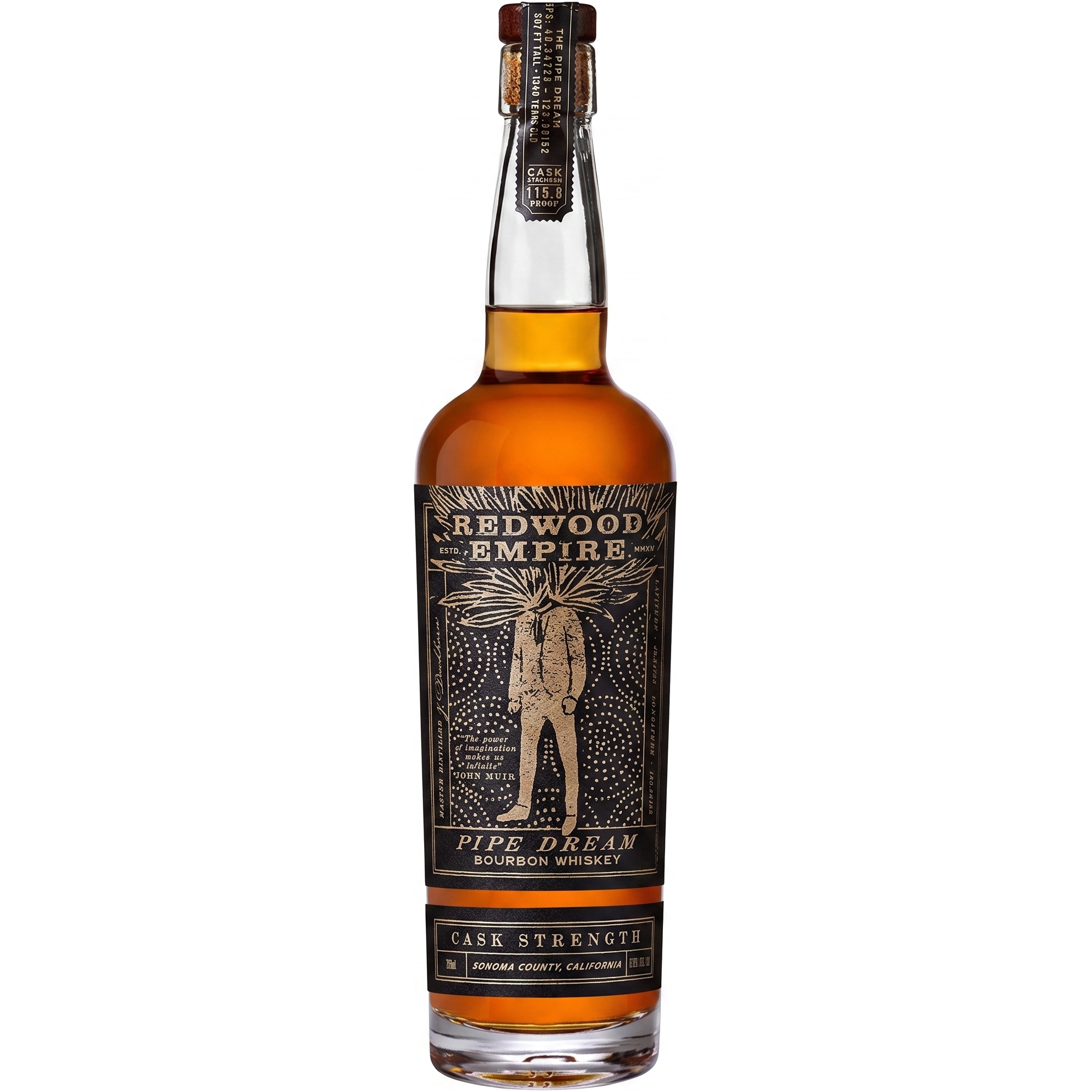 Redwood Empire Pipe Dream Cask Strength Bourbon Whiskey 750ml