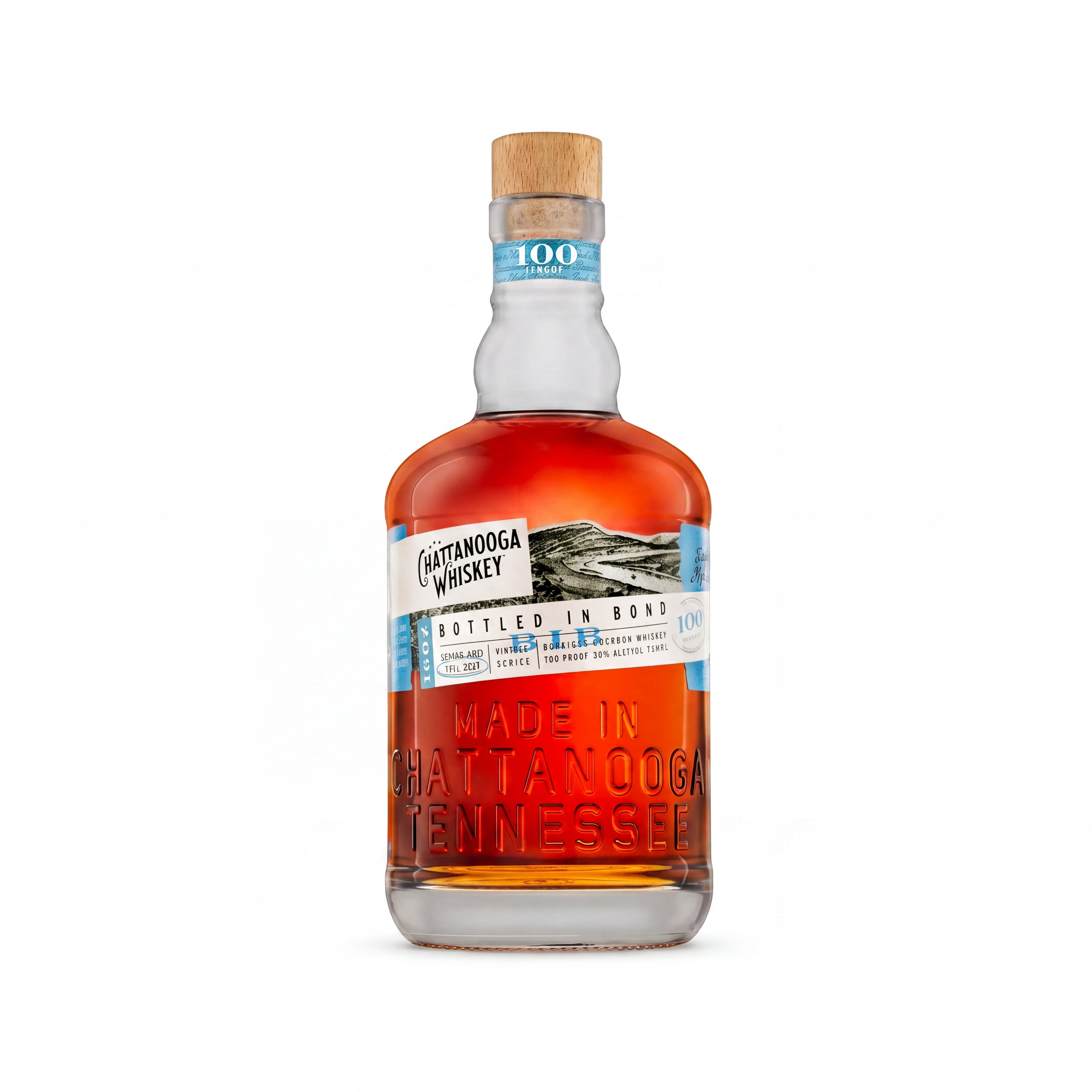 Chattanooga Whiskey Bottled in Bond 750ml