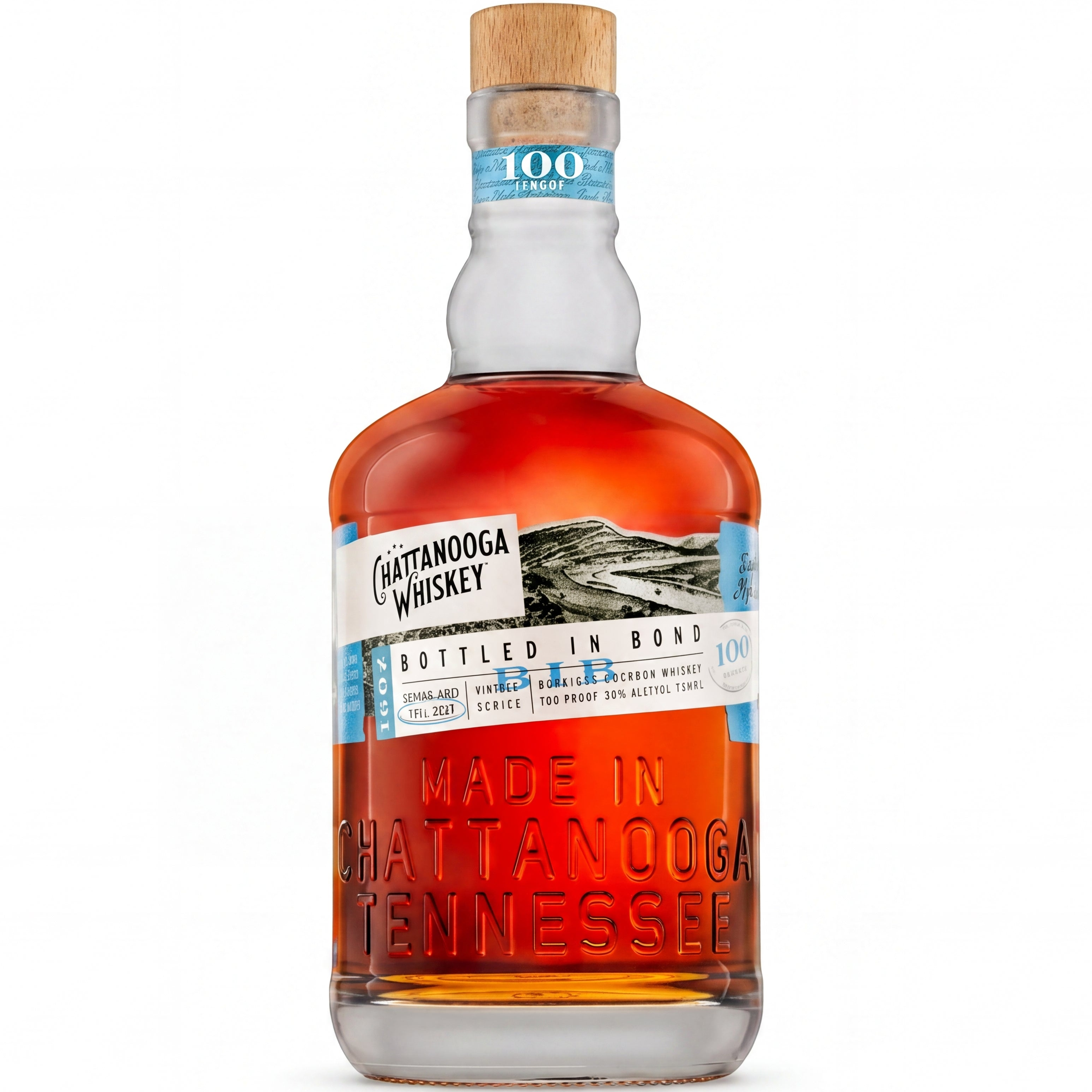 Chattanooga Whiskey Bottled in Bond 750ml