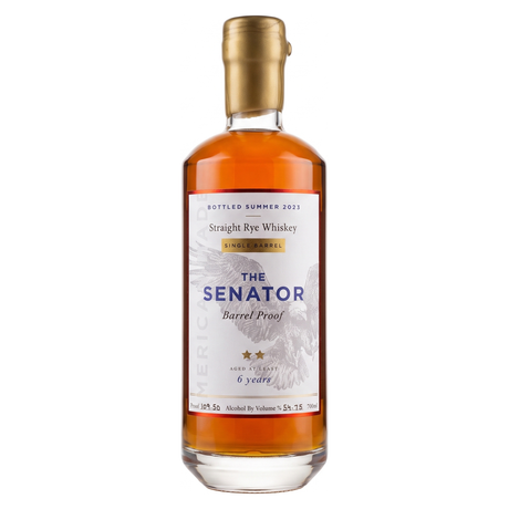 Proof and Wood The Senator 6 Year Single Barrel Straight Rye Whiskey 700ml