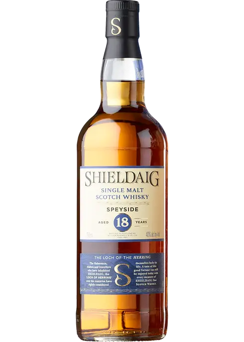 Shieldaig Speyside Sin Malt 18Year Scotch Whisky 750ml