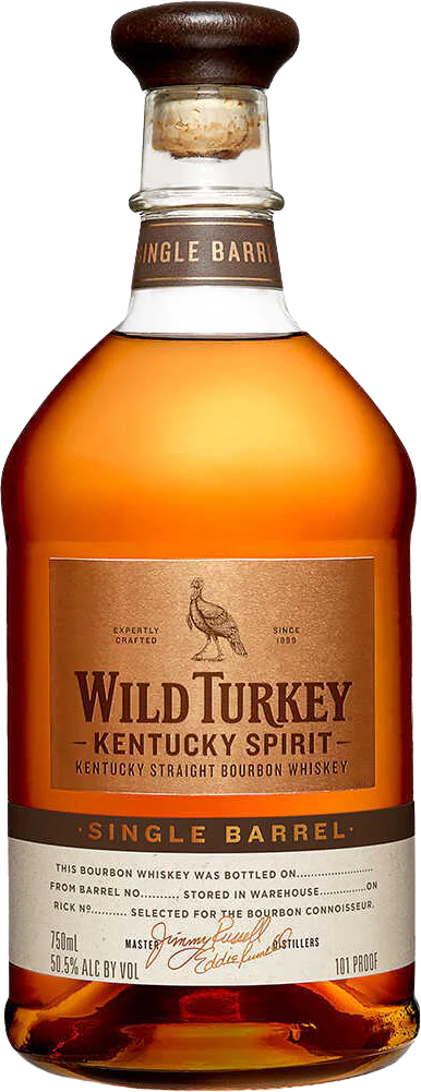 Wild Turkey Straight Bourbon Kentucky Spirit Single Barrel 101 Proof 750ml