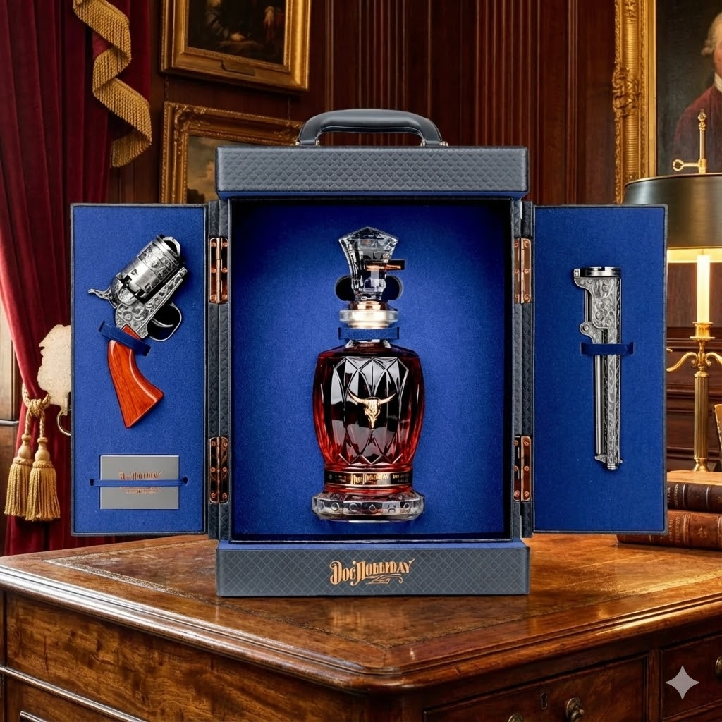 Doc Holliday 10 Year Bourbon 700ml - Limited Edition Decanter Gift Set