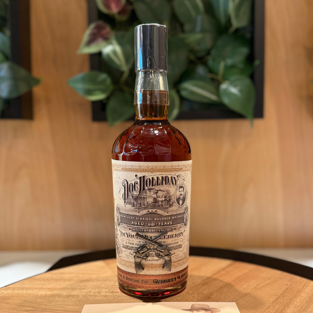 Doc Holliday 10 Years Old Single Barrel #412 Cask Strength Bourbon Whiskey 750ml (Whiskey Library Exclusive)