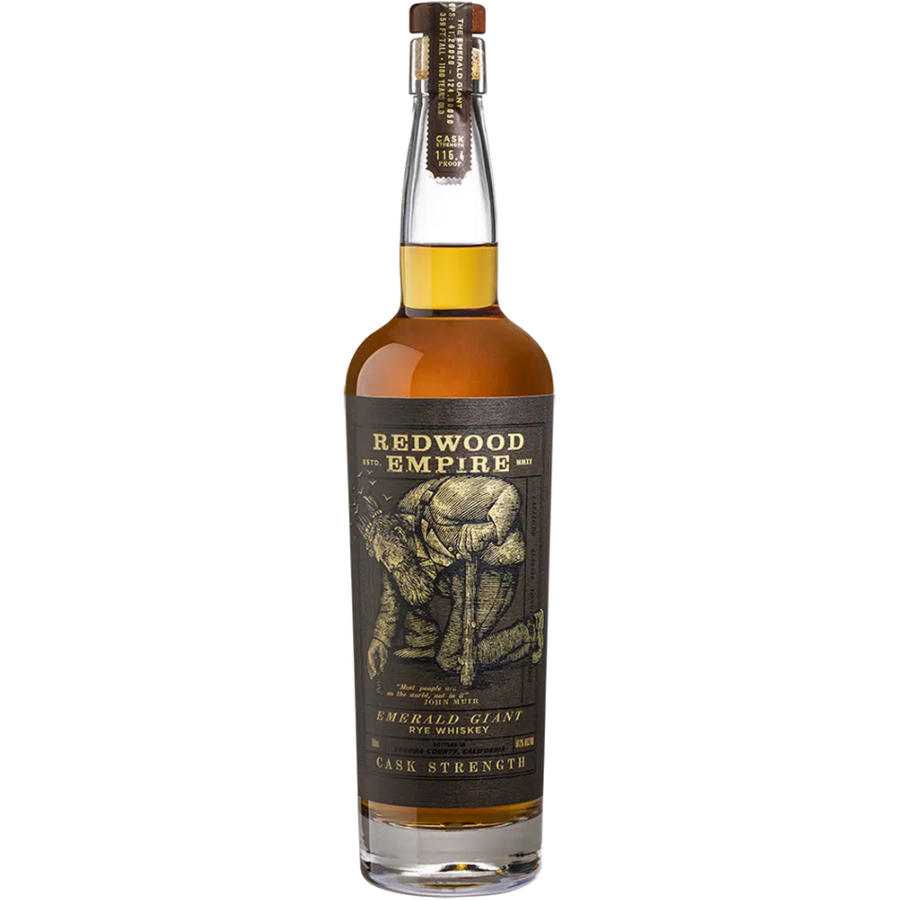 Redwood Empire Emerald Giant Rye Whiskey Cask Strength 750ml